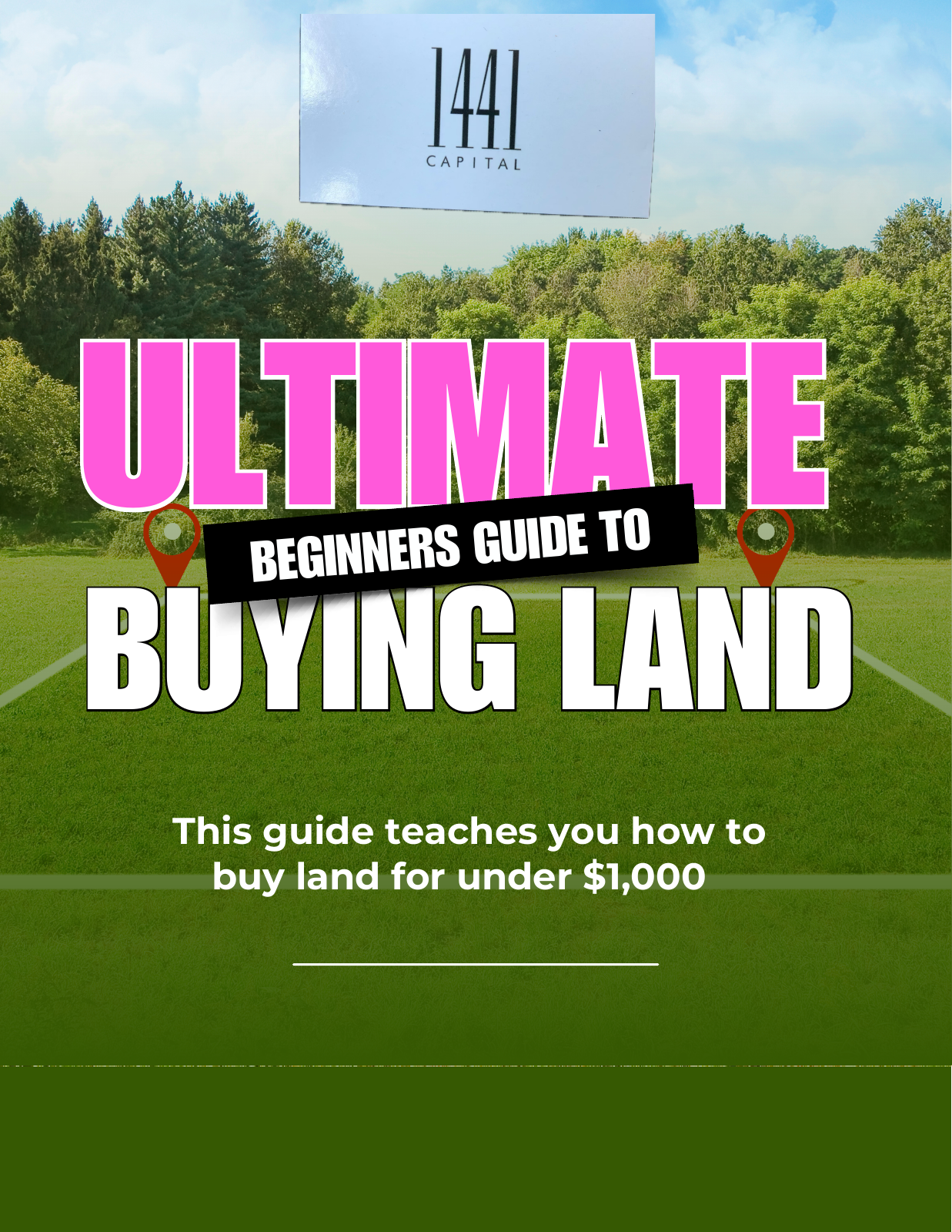 How to Buy Land for Under $1K — book cover