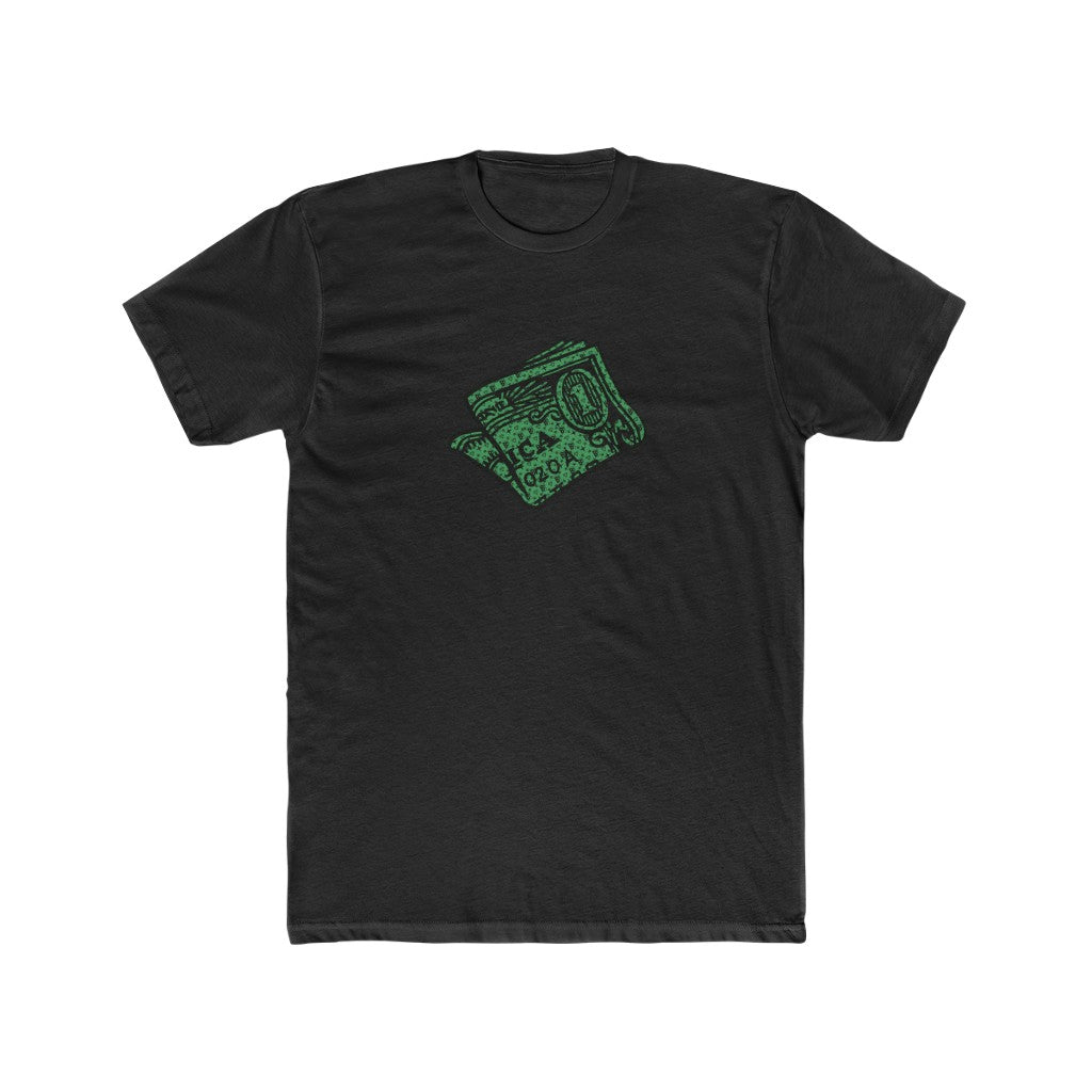 PRINT MONEY GREEN SHORT SLEEVE