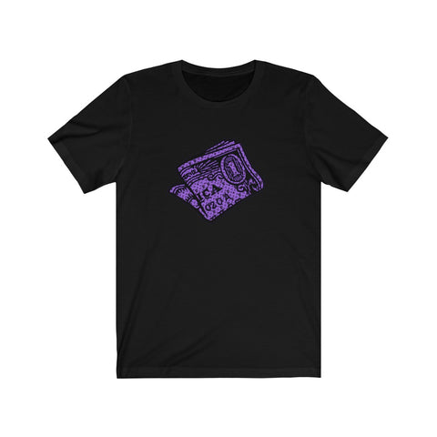 PRINT MONEY PURPLE SHORT SLEEVE