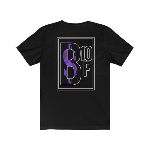 PRINT MONEY PURPLE SHORT SLEEVE